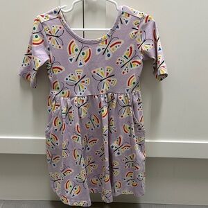 Hanna Andersson Purple Butterfly Kids Dress